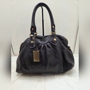 Marc by Marc Jacobs Black Pebbled Leather Satchel 15” Workwear